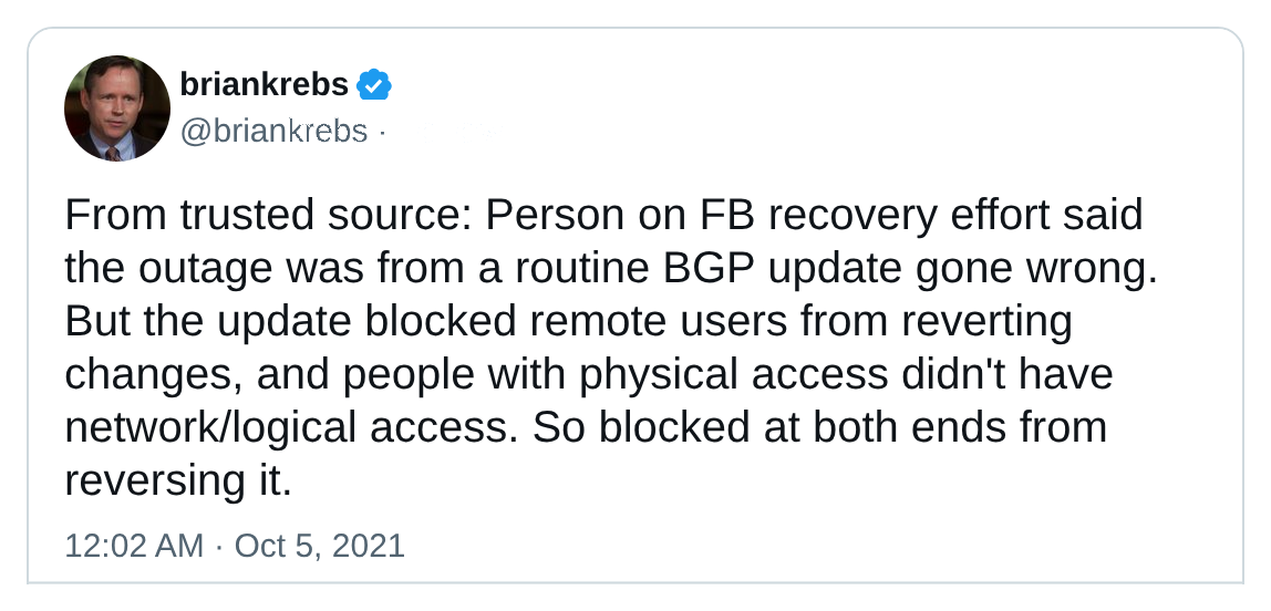 Tweet von @briankrebs
