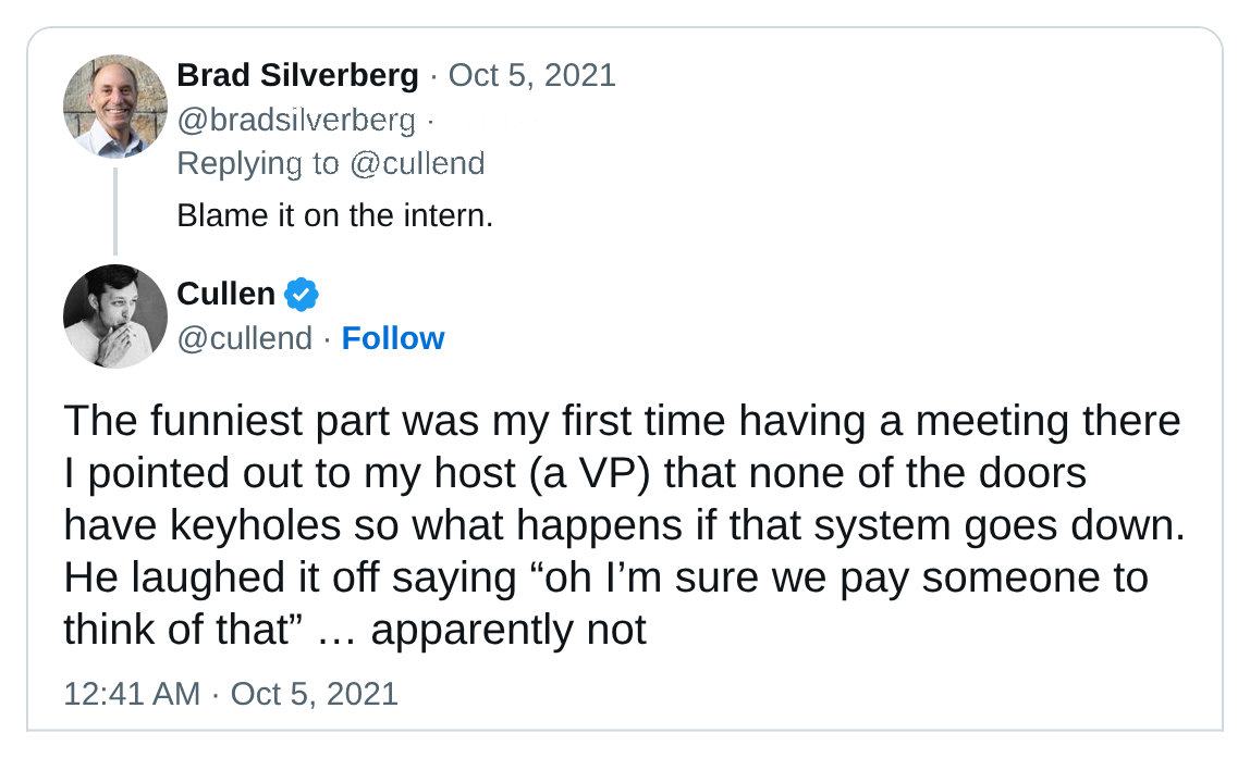 Tweet von @cullend