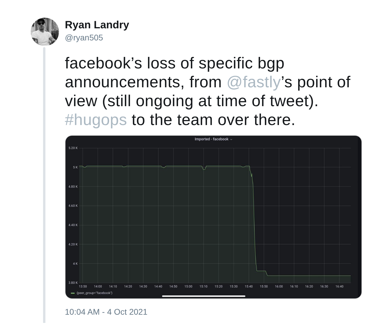 Tweet von @ryan505 (aus dem Internet Archive)